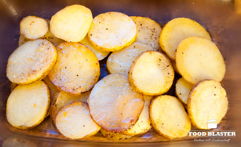 Bratkartoffeln in Auflaufform